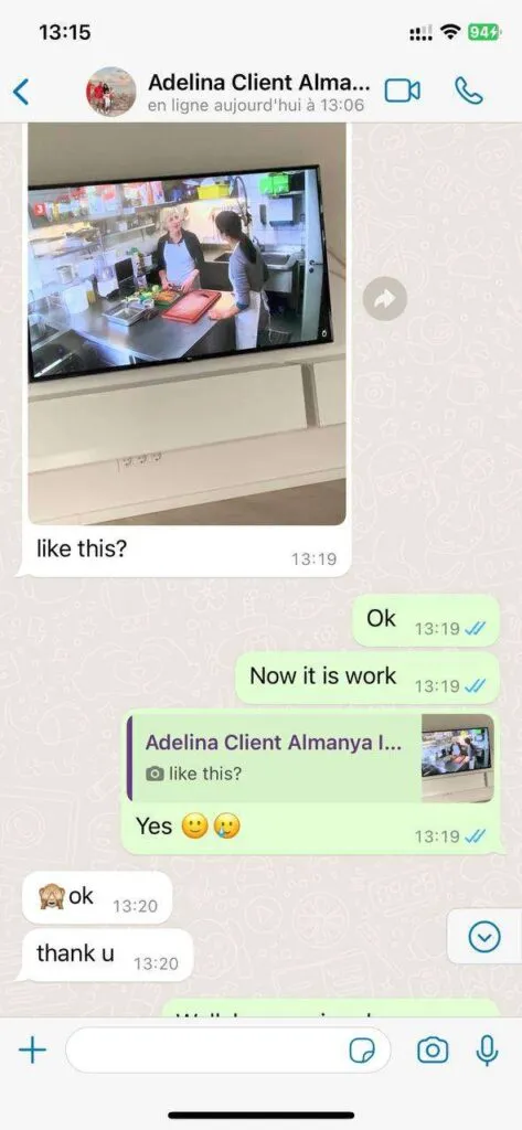 WhatsApp chat: Quick technical support assistance